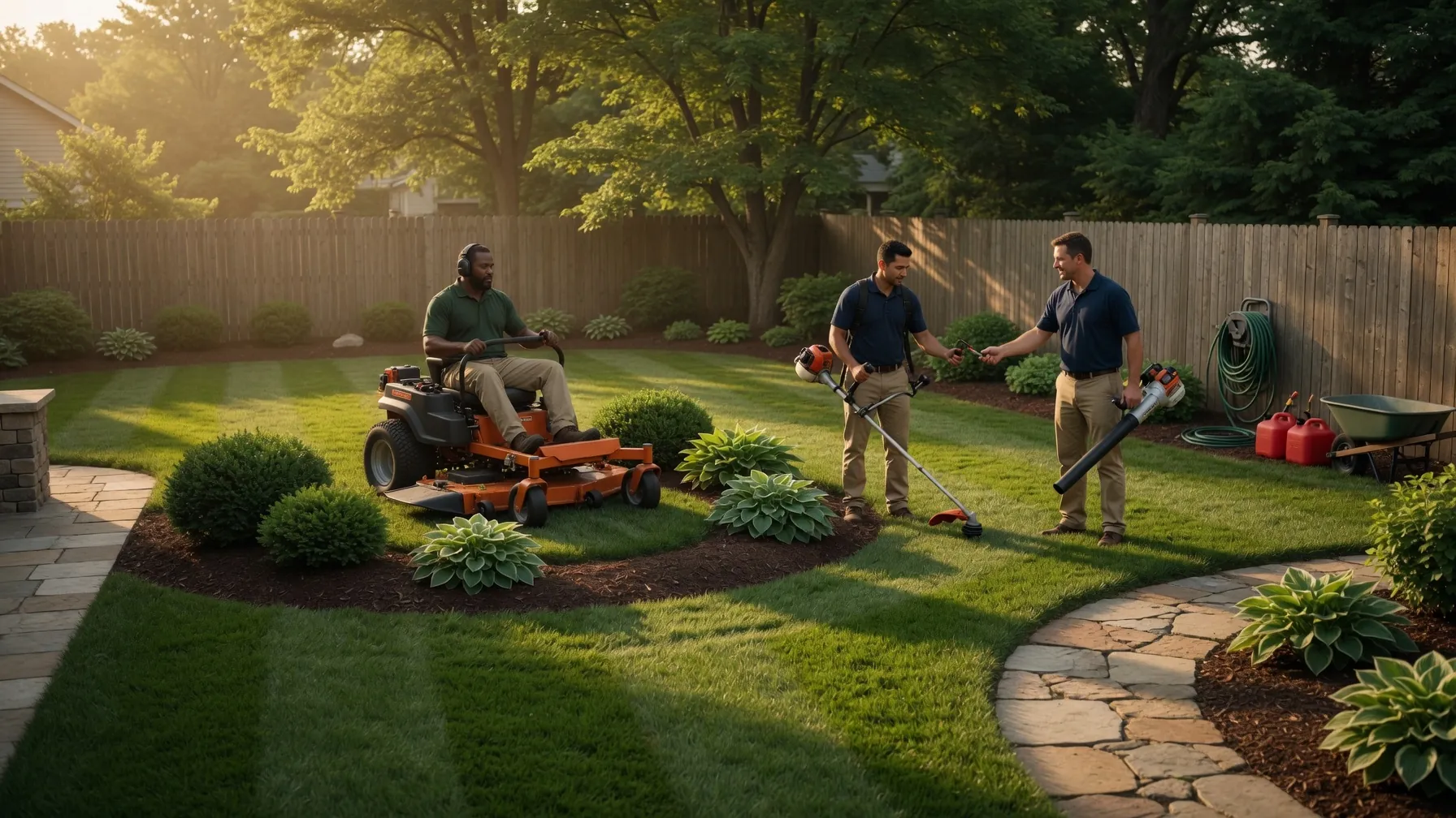 Landscaping team hero image for Landscape Shop